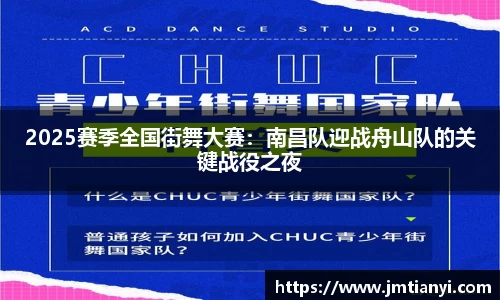2025赛季全国街舞大赛：南昌队迎战舟山队的关键战役之夜
